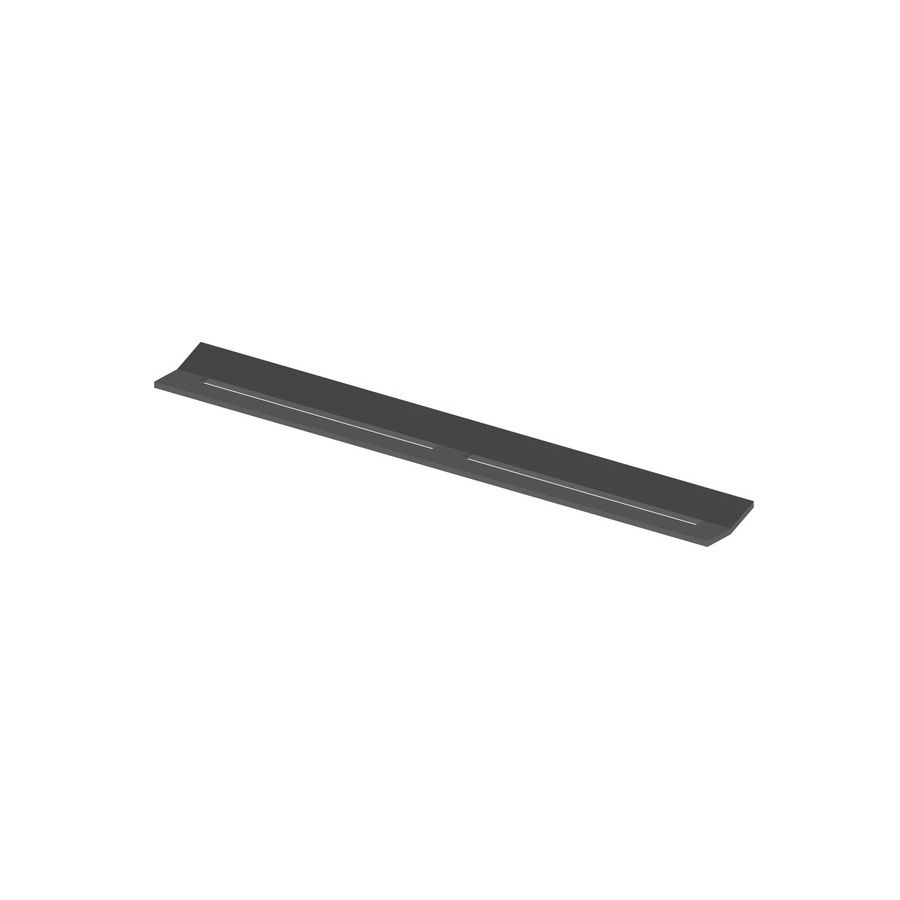 Kryt profilu Tece Drainprofile, lesklý čierny chróm 675011