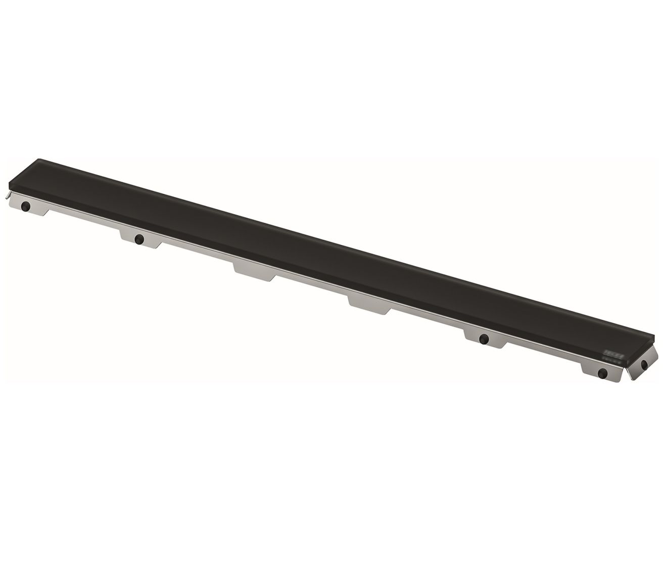 TECE Drainline Sklenený rošt 150 cm, saténovo čierny 601594