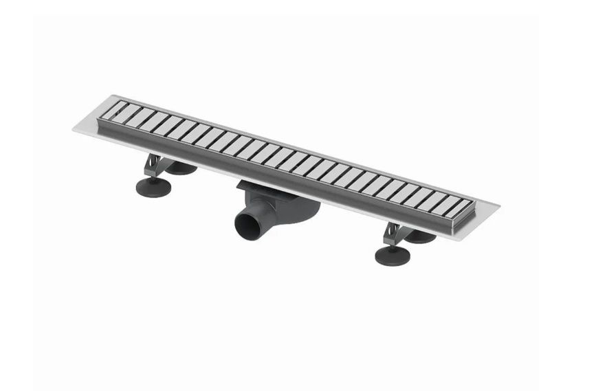 Žľab Tece Linus s roštom 80 cm, nerezová oceľ 15100089
