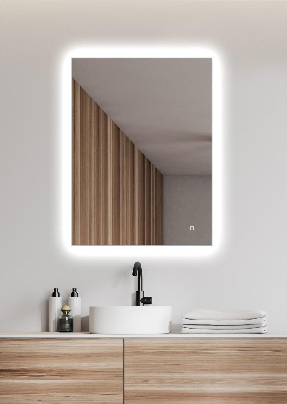 Amirro Ambiente Zrkadlo 60 x 80 cm s LED podsvietením s dotykovým senzorom, 410-968