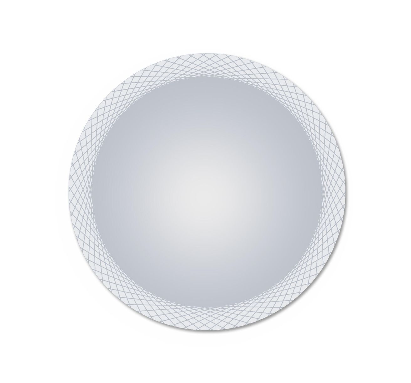 Amirro Crosslines Okrúhle zrkadlo 60 cm s LED podsvietením, 411-071