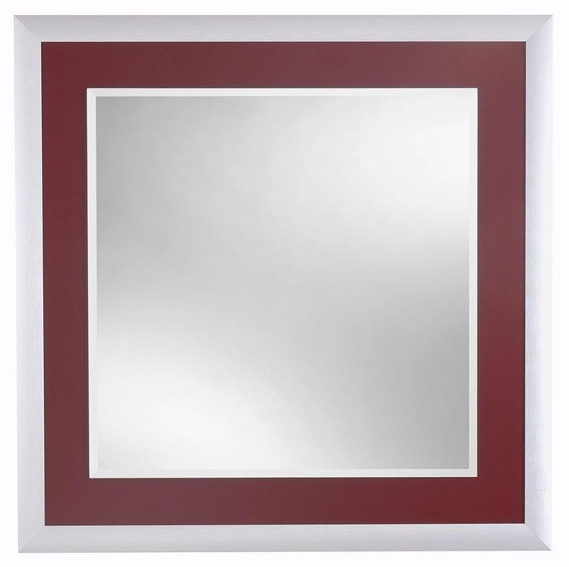 Amirro Fenix Zrkadlo 69 x 69 cm s bordovým podstavcom a fazetou, 711-751