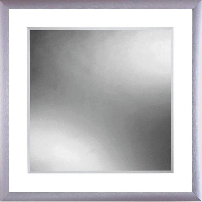 Amirro Fenix Zrkadlo 69 x 69 cm s bielym podstavcom a fazetou, 712-437