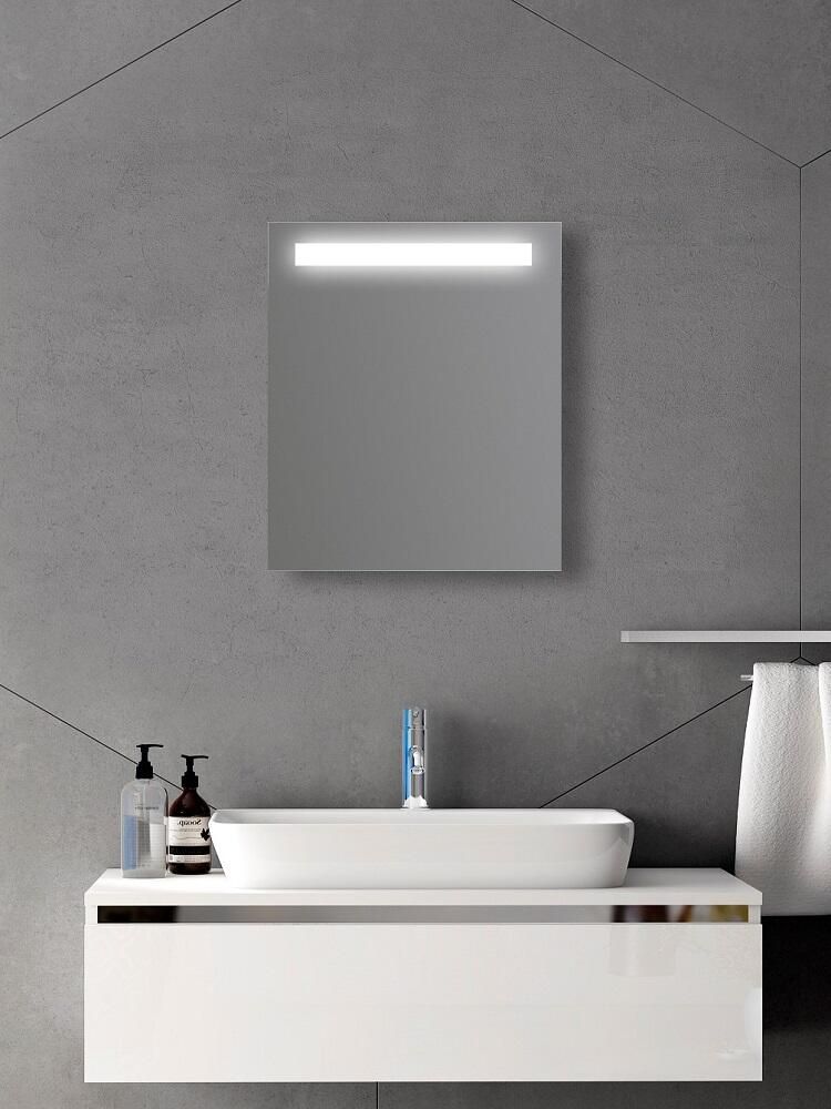 Amirro Luna Zrkadlo 50 x 60 cm s LED svetlom s vypínačom, 902-043