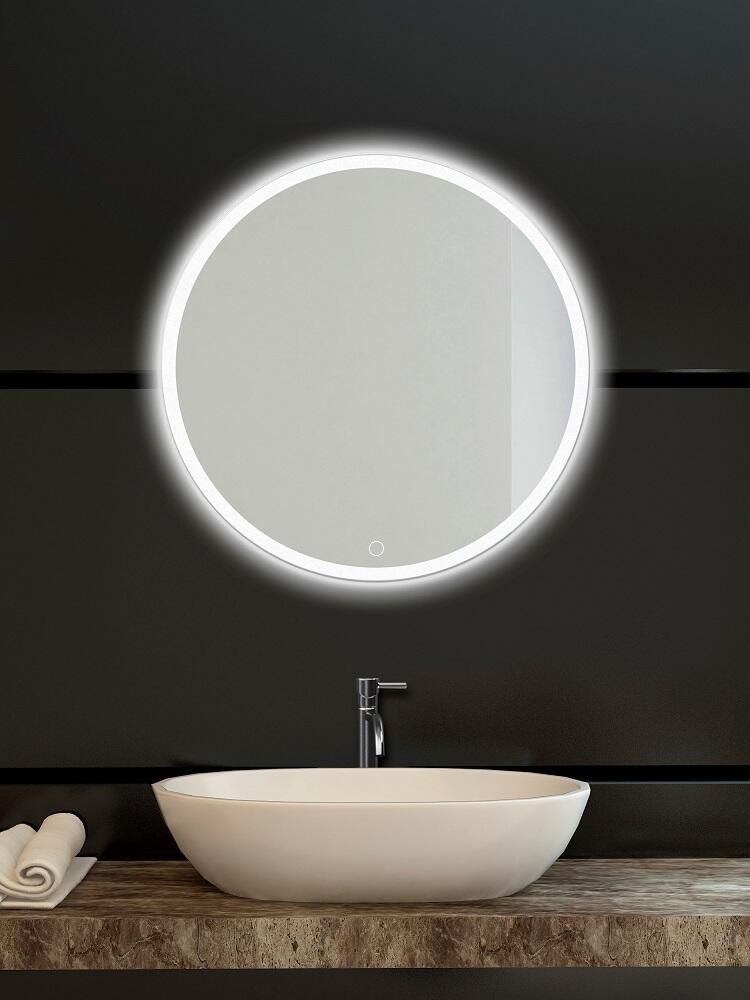 Amirro Moonlight Ronde Zrkadlo 80 cm s osvetleným okrajom LED so senzorom, 411-330