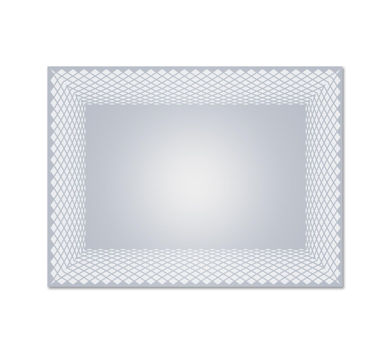 Amirro Space Zrkadlo 80 x 60 cm s potlačou - motív prekrížených čiar 410-753