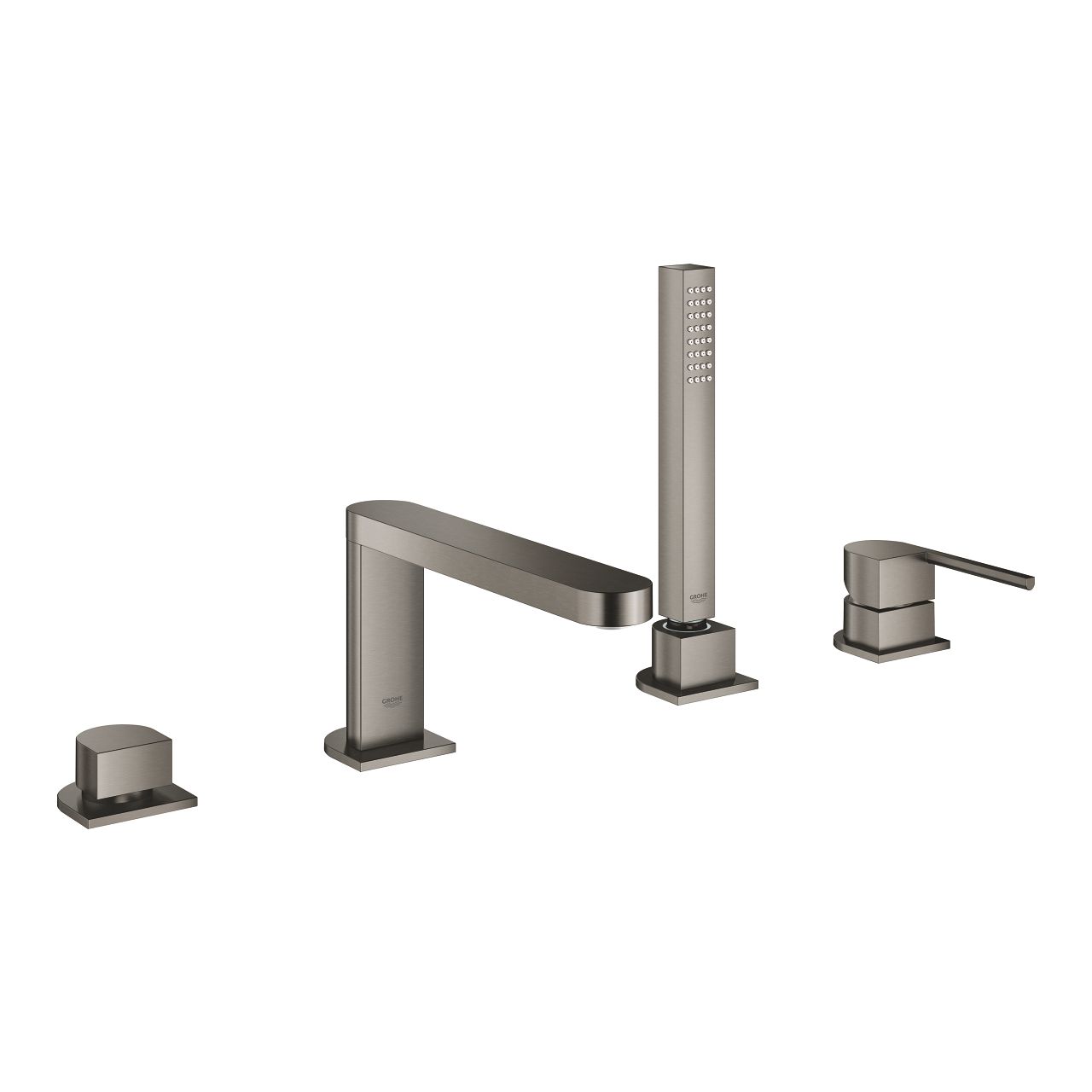 Grohe Plus Pákova štvorotvorová vaňová batéria, kefovaná Hard Graphite 29307AL3