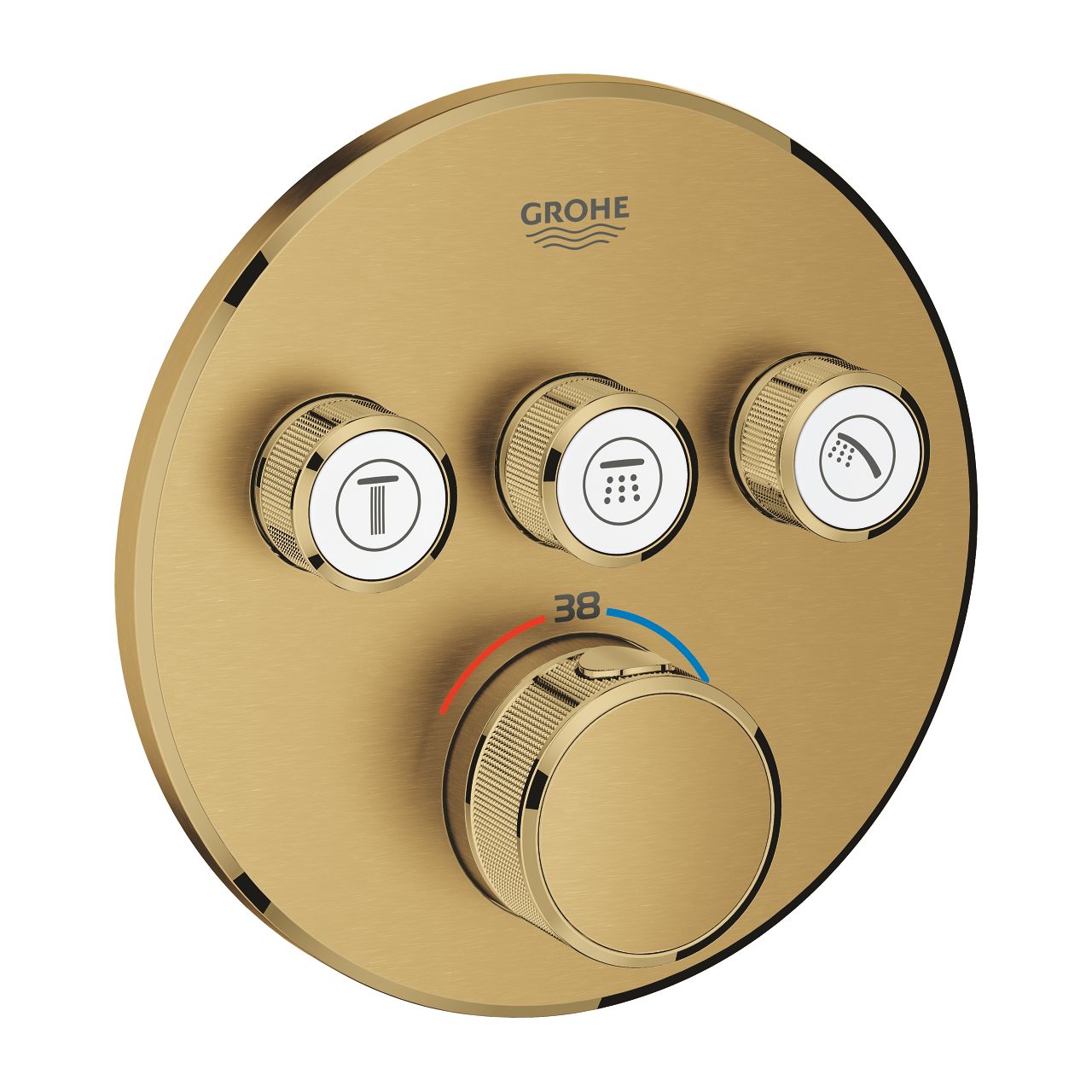 Grohe SmartControl 3-ventilové umývadlové batérie s kartáčovaným povrchom Cool Sunrise 29121GN0