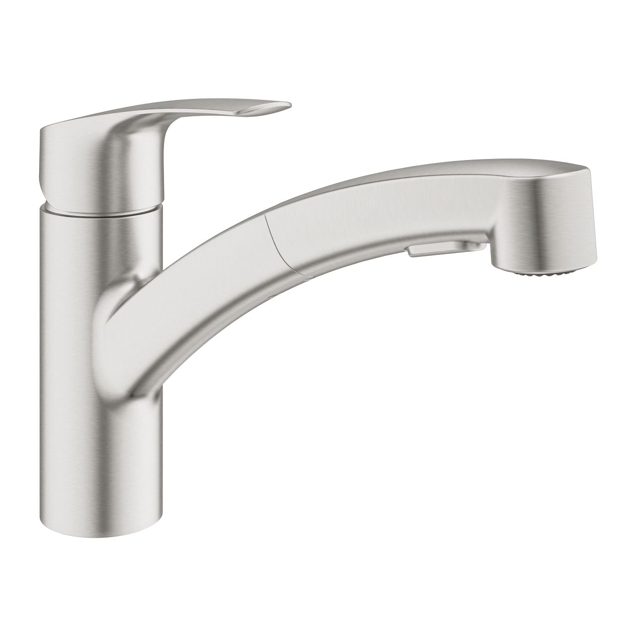 Grohe Profi Eurosmart Drezová batéria s vyťahovacou sprchou, 2 trysky, Supersteel 30305DC1
