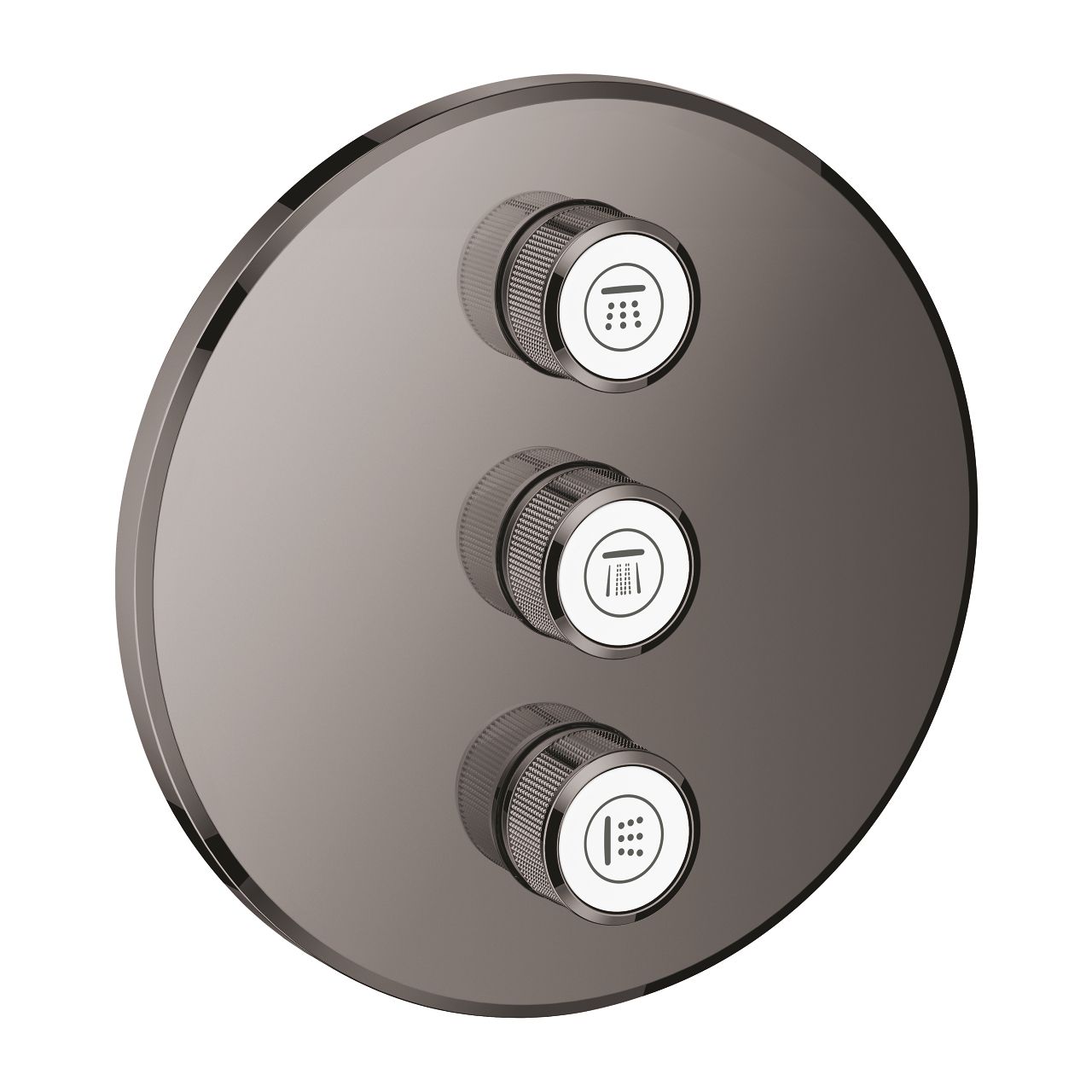 Grohe Grohtherm Smartcontrol Triple Flow Control Cover, tvrdý grafit 29122A00