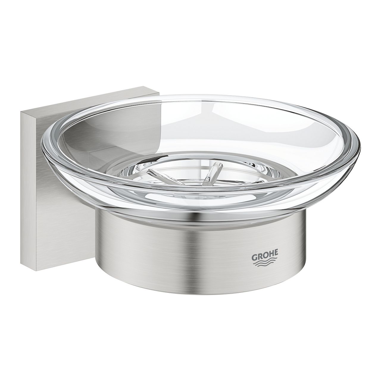 Dávkovač mydla Grohe Start Cube s držiakom, Supersteel 41096DC0