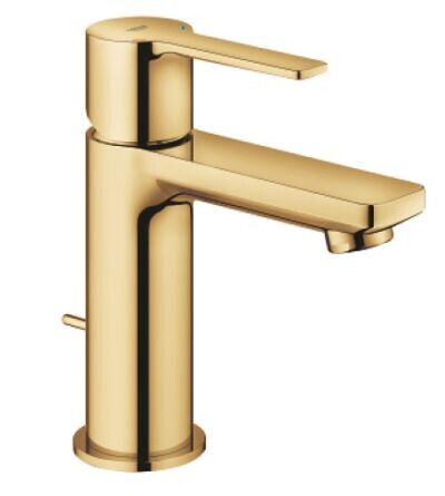 Grohe Lineare Umývadlová batéria s výtokom - vyťahovacia páka, lesk Cool Sunrise 32109GL1