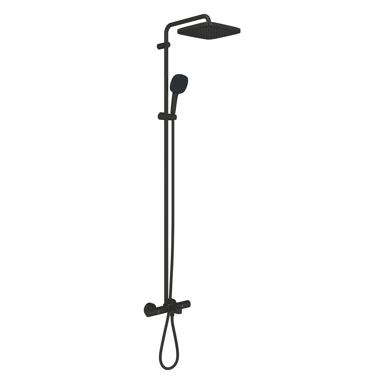 Sprchový systém Grohe Vitalio Comfort Eco s vaňovou batériou, čierny matný 269842431