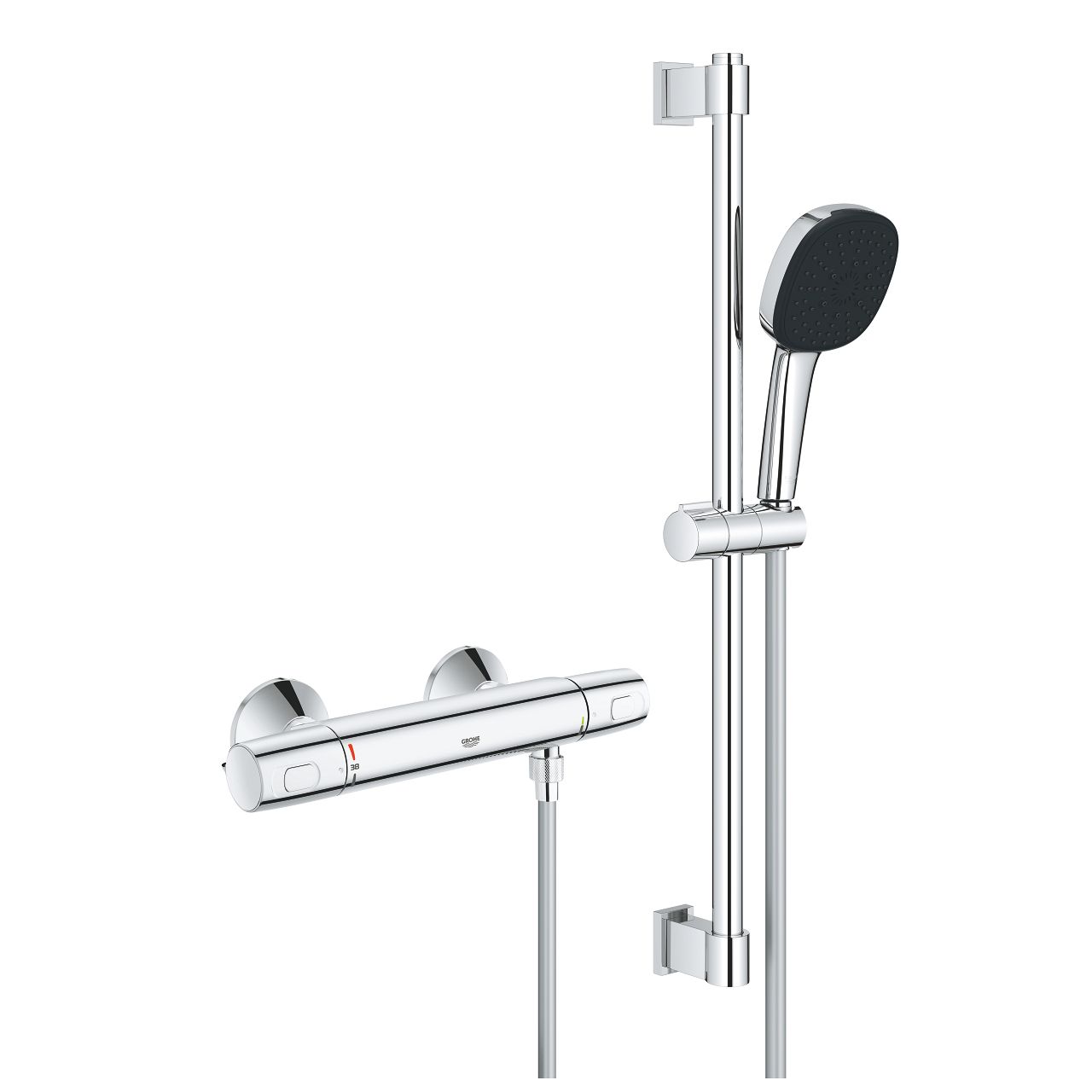 Grohe Precision Trend Sprchový set s termostatickou batériou, chróm 34237003