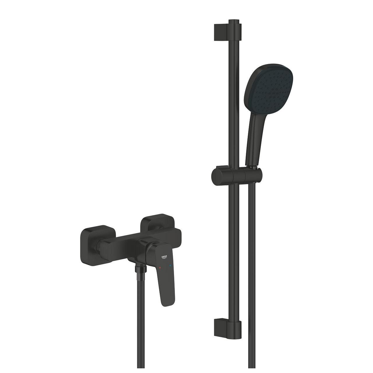 Grohe Profi Cubeo sprchová nástenná batéria so sprchovacím setom, matná čierna 1018252430