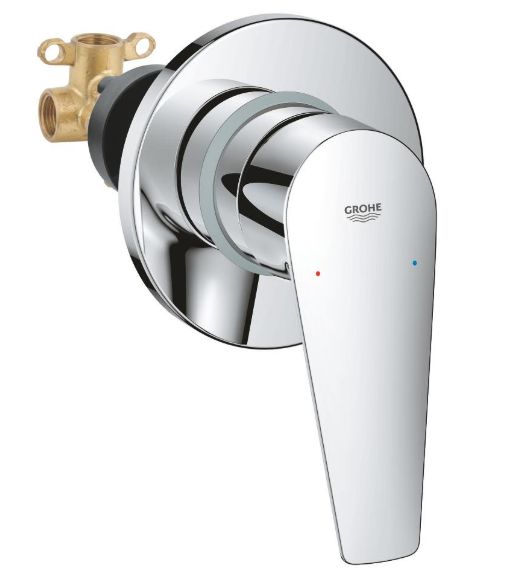 Grohe BauEdge Sprchová podomietková batéria s 1 výtokom, chróm 29040001