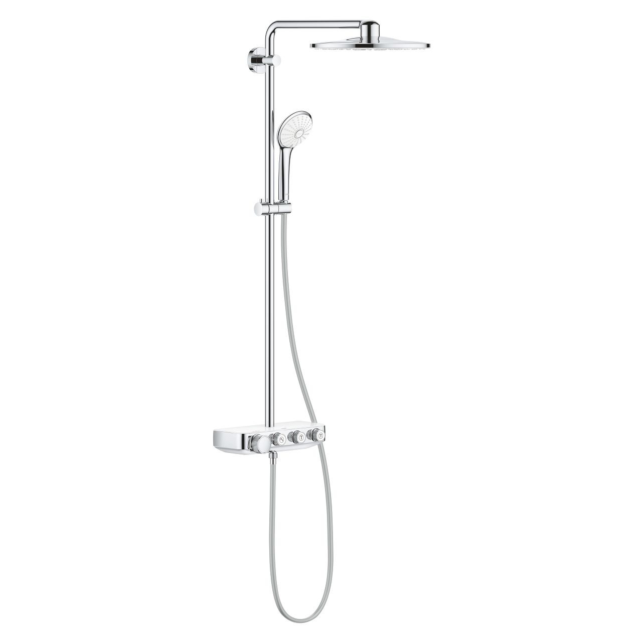 Sprchový termostatický systém Grohe Euphoria SmartControl, chróm/mesiac biela 26507LS0