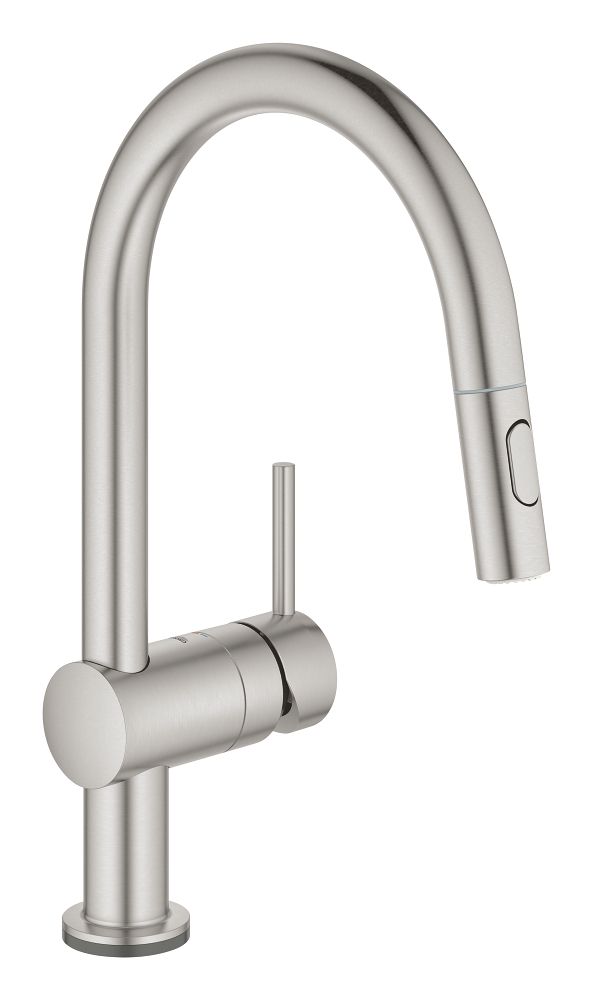 Elektronická drezová batéria Grohe Minta Touch, Supersteel 31358DC2