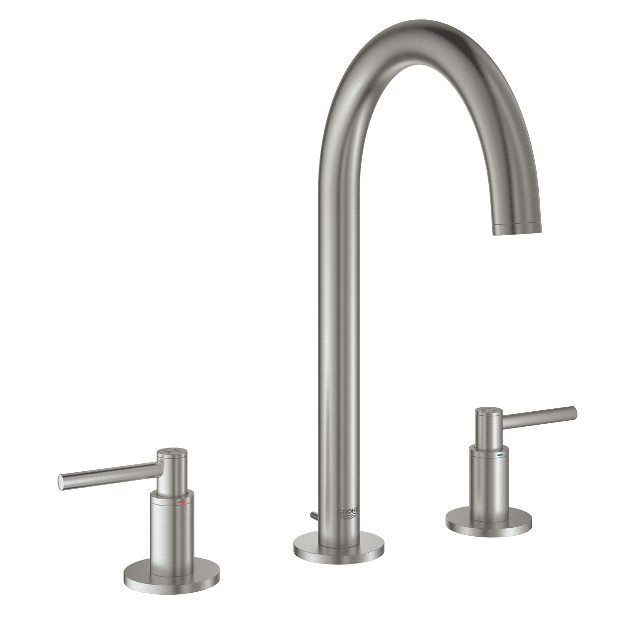 Grohe Atrio umyvadlová tříotvorová baterie, Supersteel 20009DC3