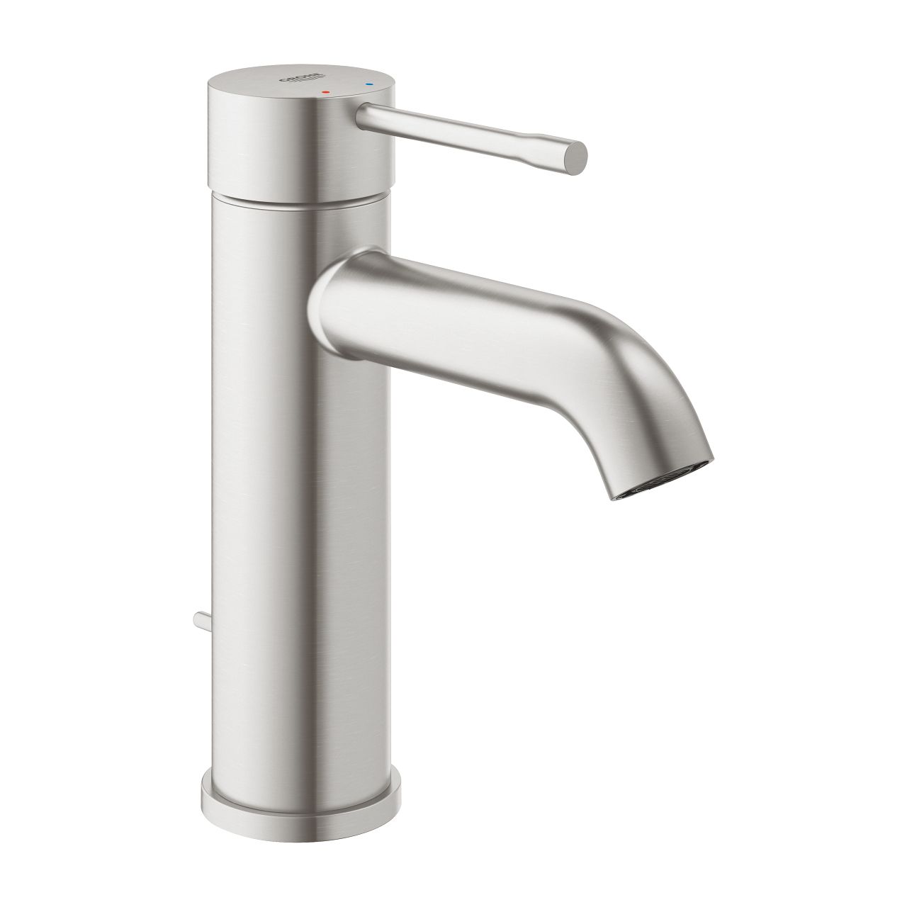 Grohe Essence Nová umývadlová batéria s výtokom, Supersteel 23589DC1