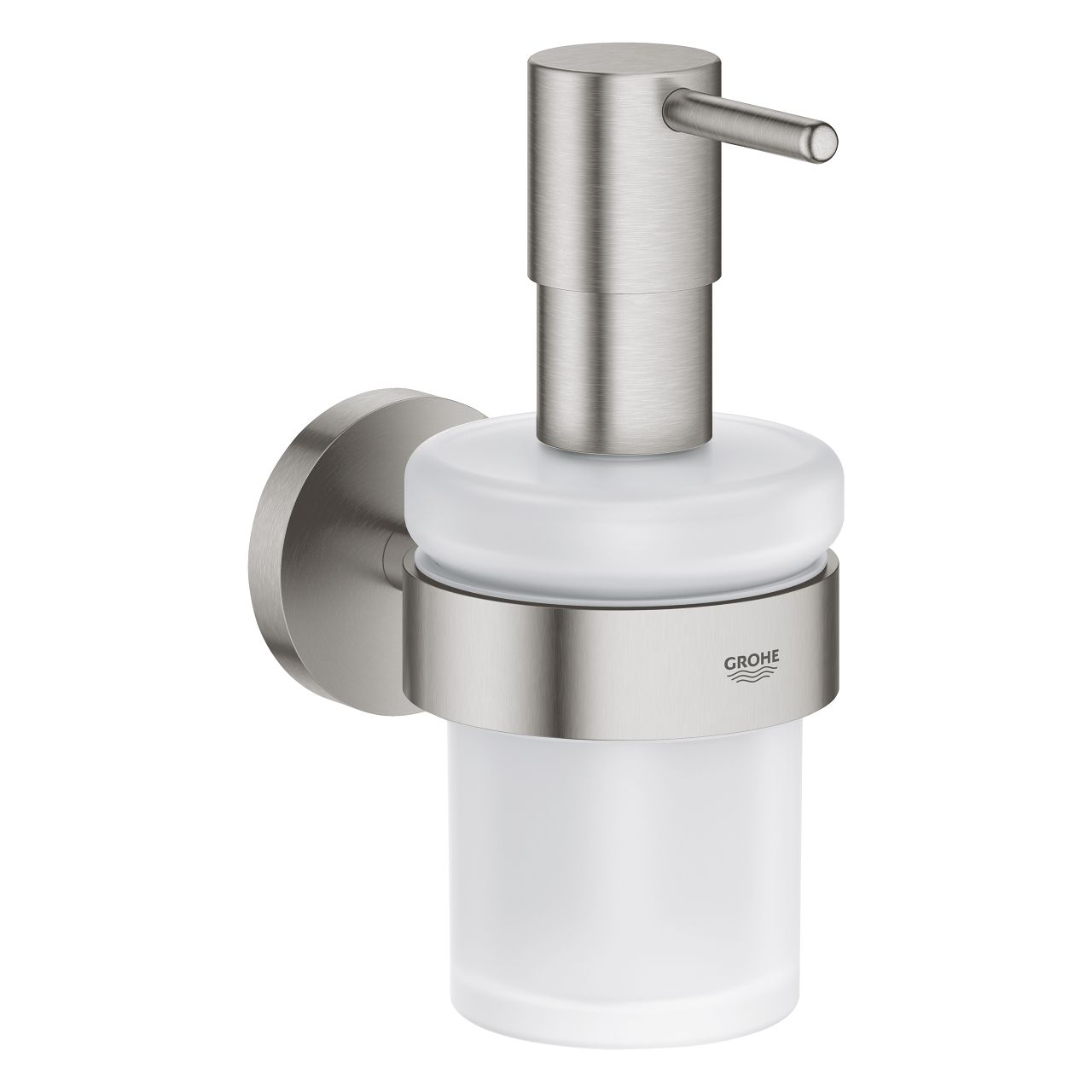 Grohe Essentials Dávkovač tekutého mydla s držiakom, Supersteel 40448DC1