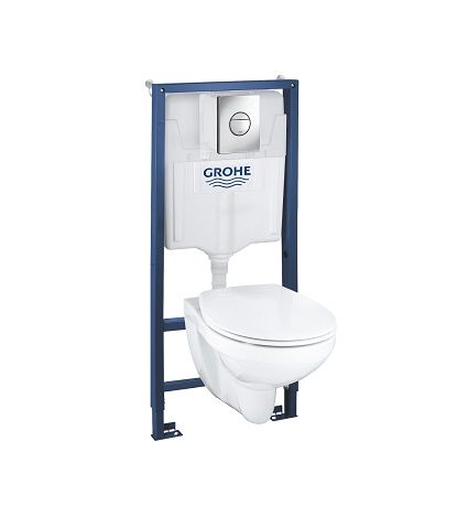 GROHE Solido Set 4v1, modul pre WC, WC Bau Ceramic, tlačidlo Plachta 39499000
