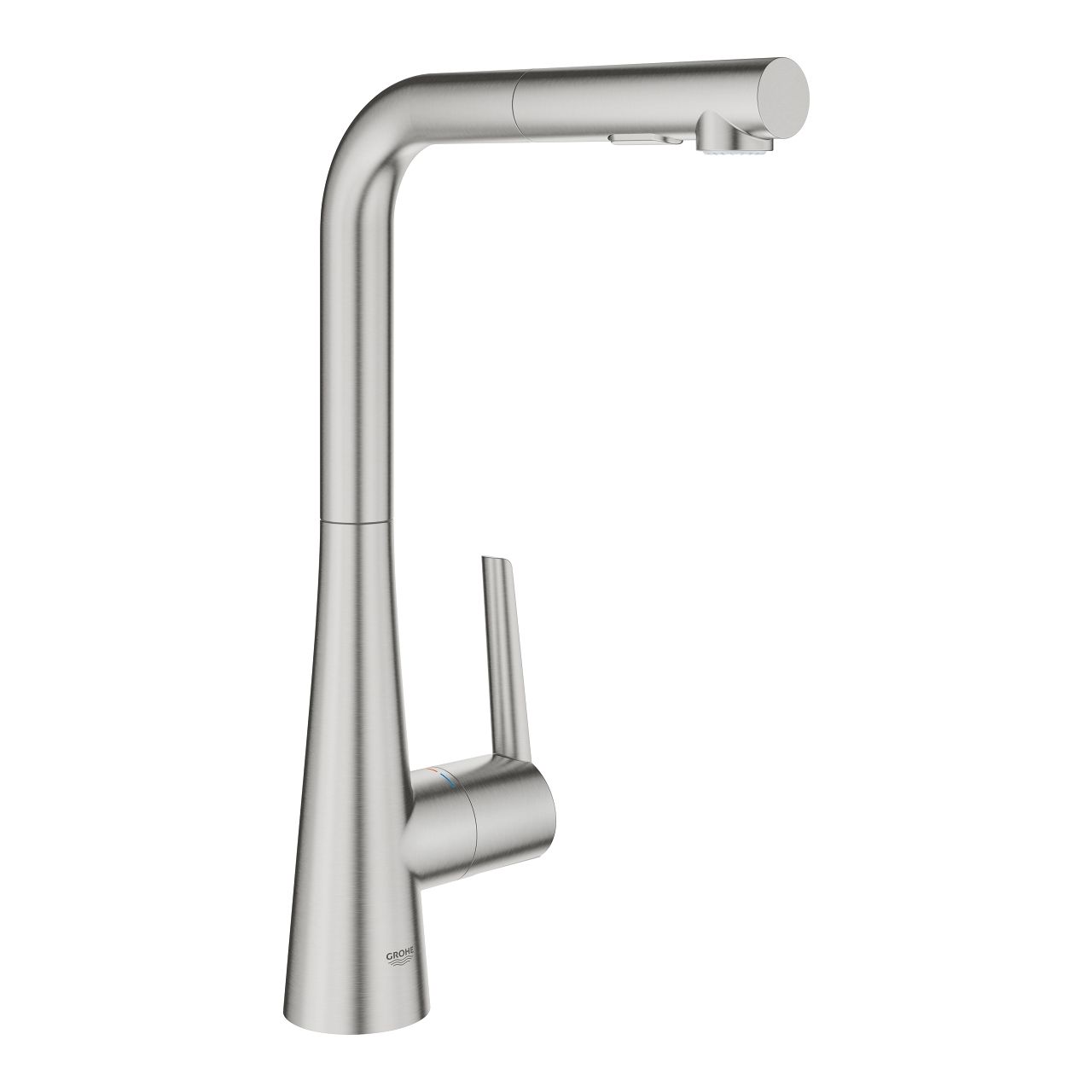 Drezová batéria Grohe Zedra, Supersteel 32553DC2