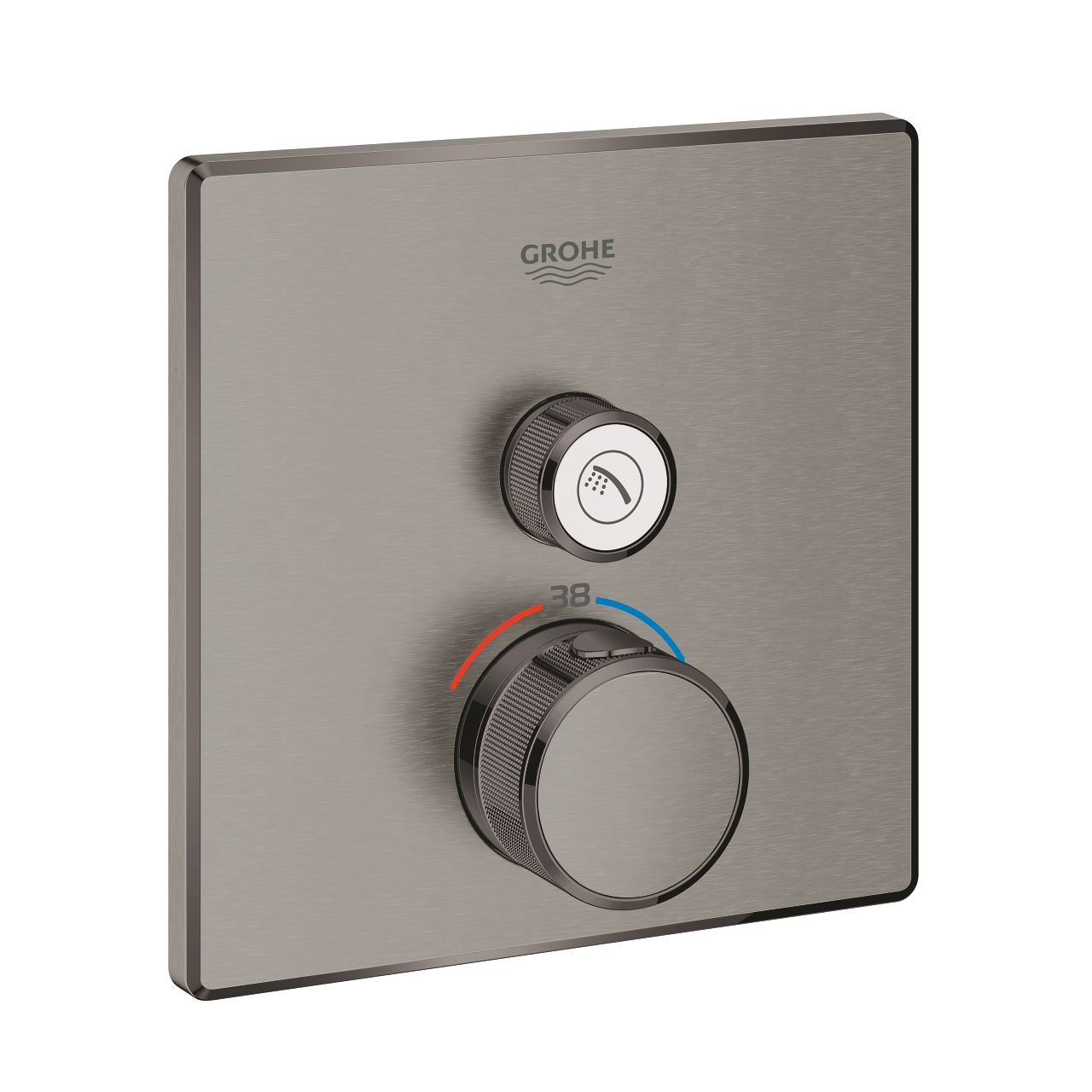 Grohe Grohtherm SmartControl Termostat s 1 ventilom, kartáčovaný tvrdý grafit 29123AL0