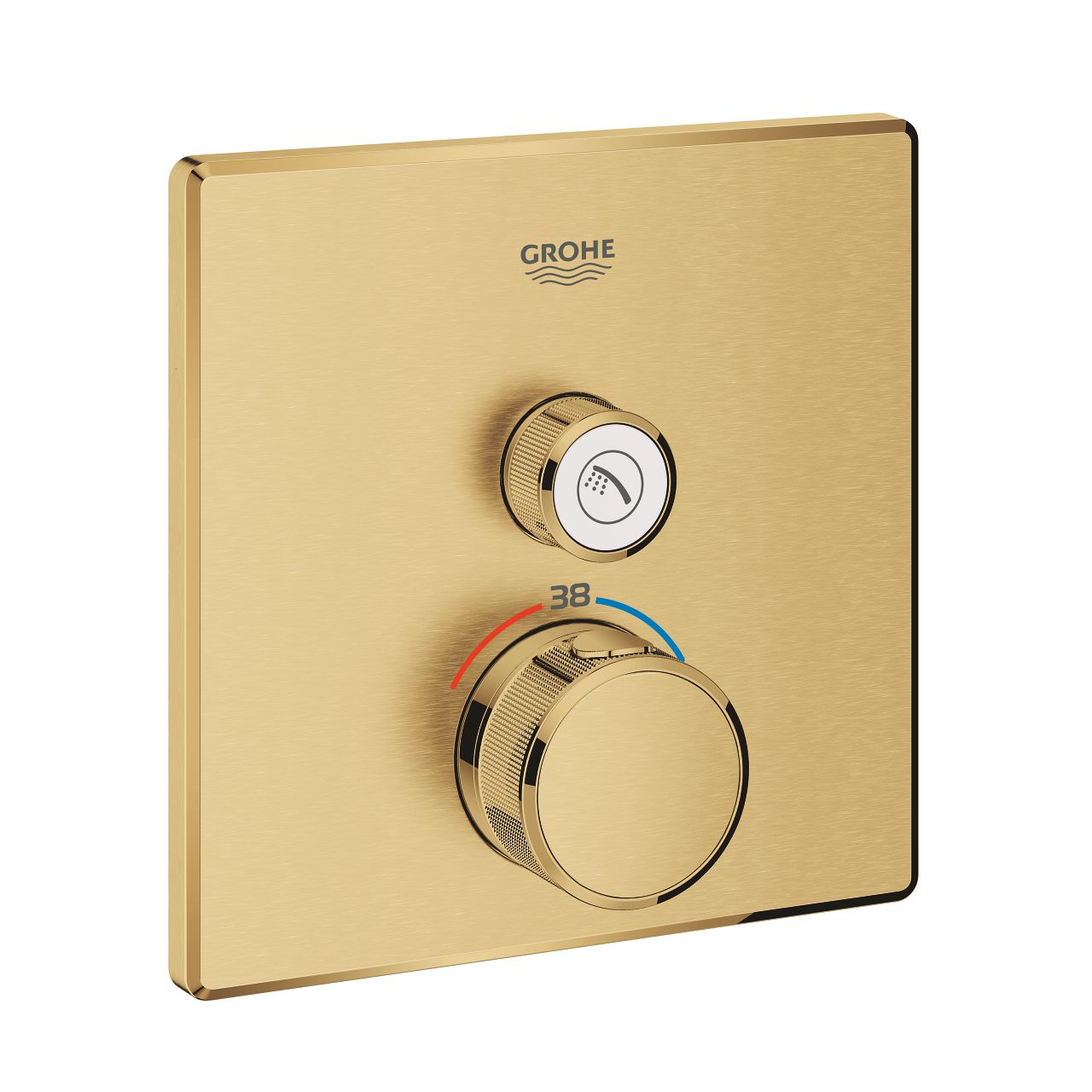 Grohe Grohtherm SmartControl Termostat s 1 ventilom, kartáčovaný Cool Sunrise 29123GN0