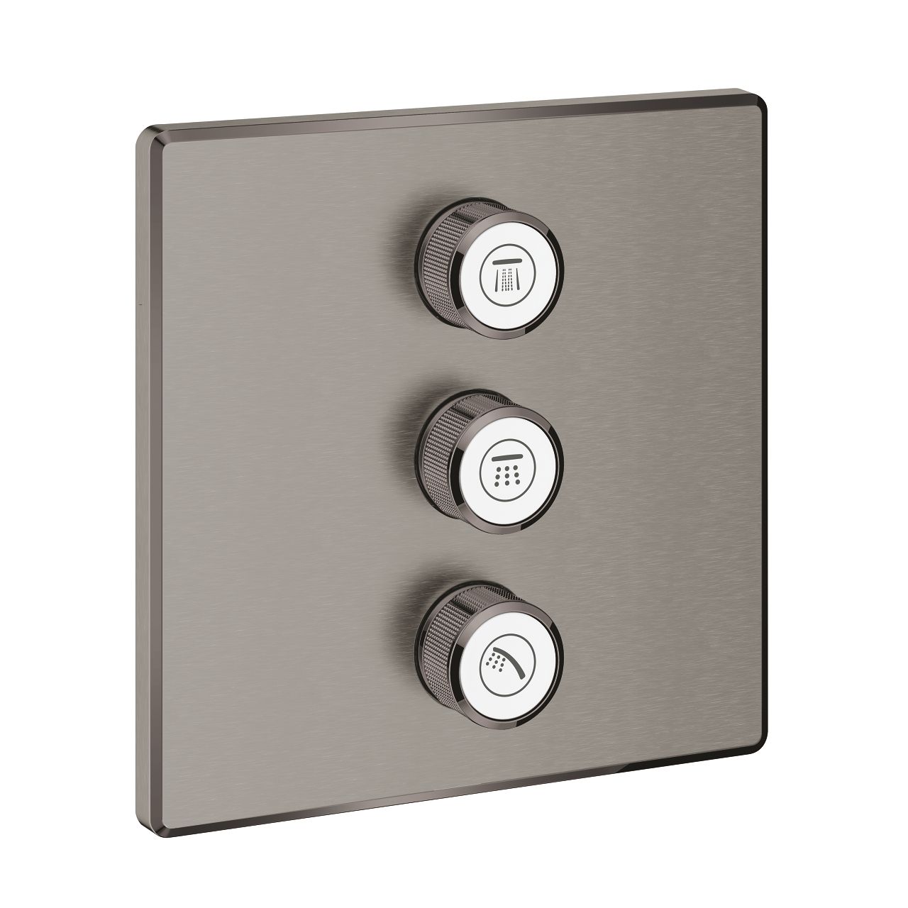 Grohe Grohtherm SmartControl Triple Flow Control Cover, kartáčovaný tvrdý grafit 29127AL0