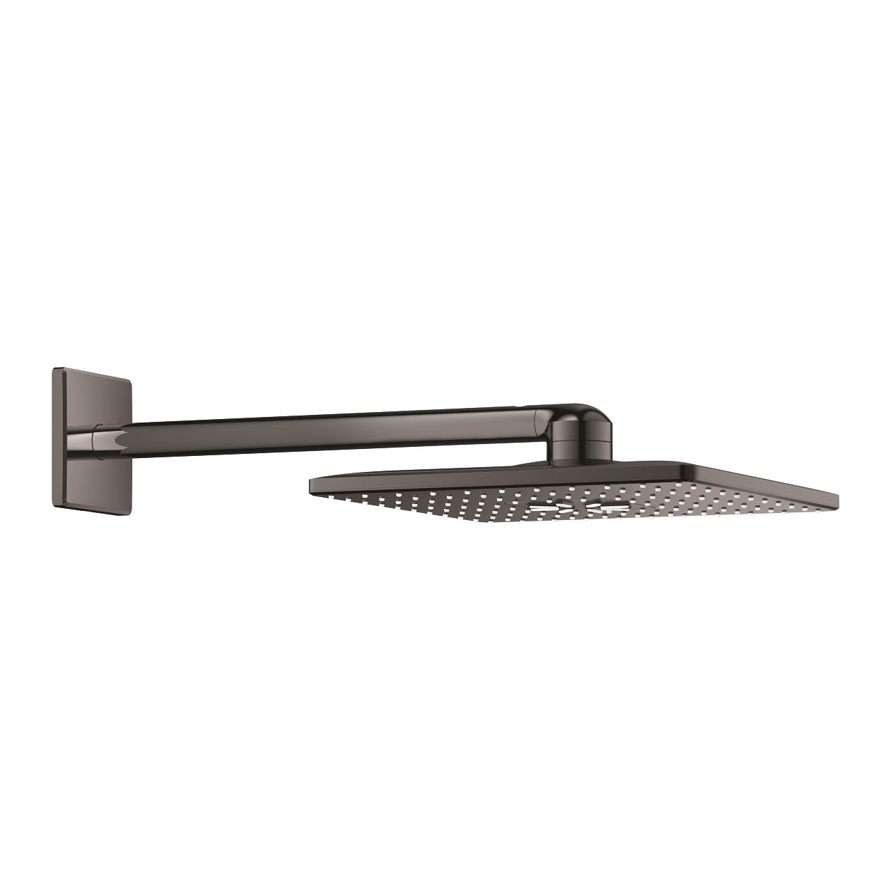 Súprava sprchovej hlavice a bočného sprchového ramena Grohe Rainshower SmartActive 310 Cube, tvrdý grafitový lesk 26479A00