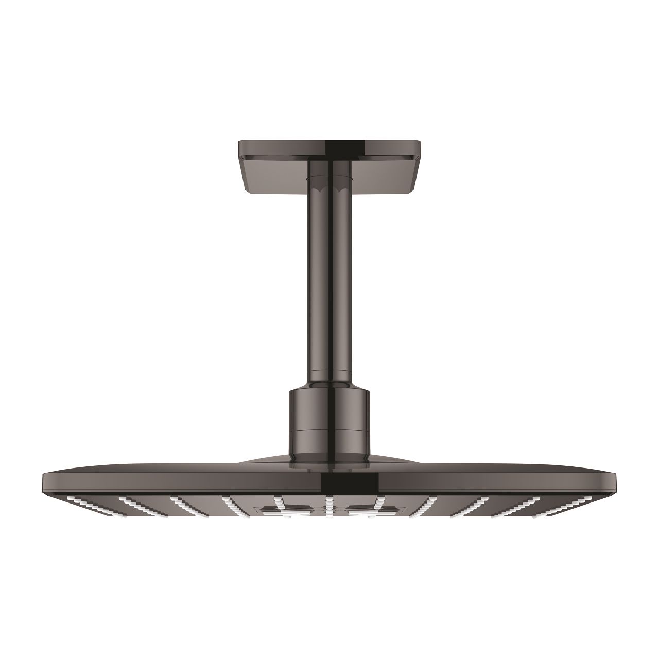 Súprava sprchovej hlavice a stropného ramena Grohe Rainshower SmartActiv 310 Cube, tvrdý grafitový lesk 26481A00