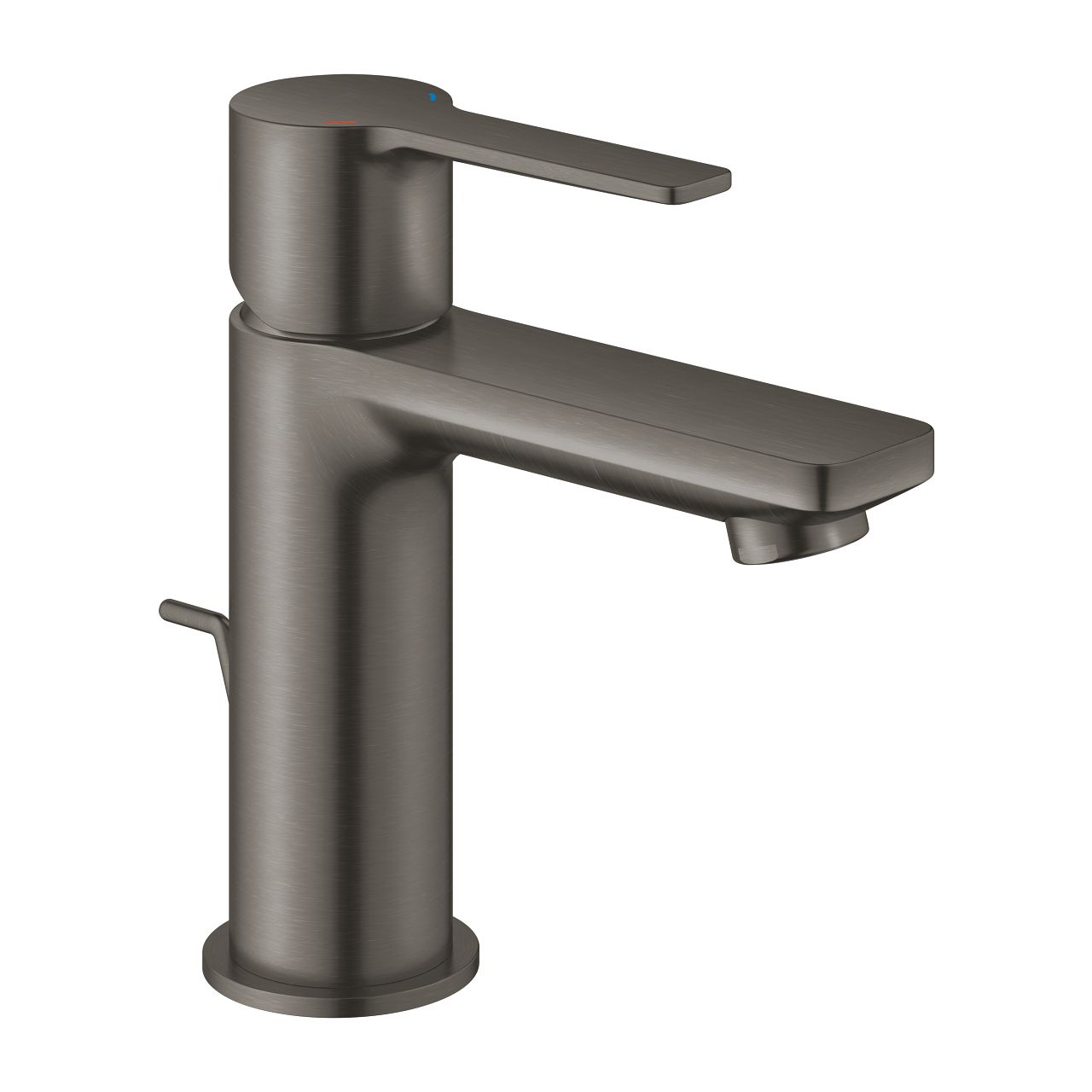 Grohe Lineare Umývadlová batéria s výtokovou rúrkou - vyťahovacia páka, kartáčovaný tvrdý grafit 32109AL1