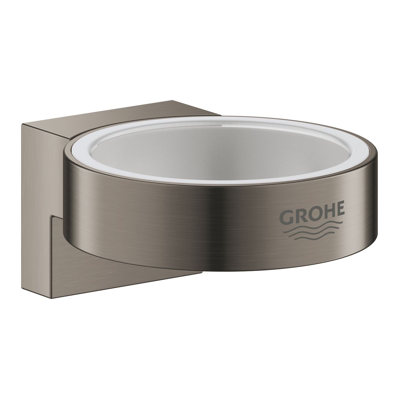 Grohe Selection Držiak na sklo/mydlo, tvrdý grafit, brúsený 41027AL0