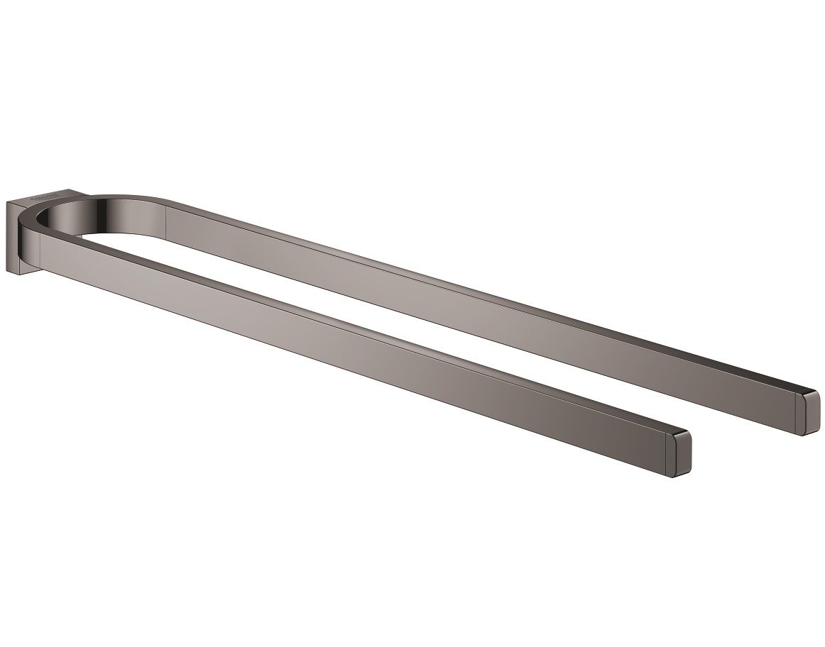 Dvojitý držiak uterákov Grohe Selection, tvrdý grafitový lesk 41059A00