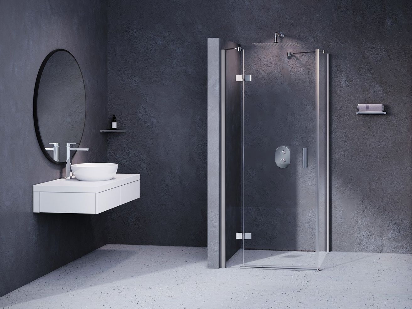 Ravak SmartLine Sprchové dvere 90 cm, ľavé, transparentné/chróm 0SL7BA00Z1 SMSD2-90B