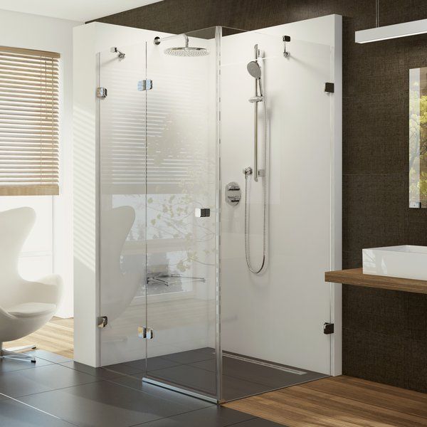 Ravak Brilliant Sprchový kút 110 x 80 cm, ľavý, transparentný/chróm 0ULD4A00Z1 BSDPS-110/80