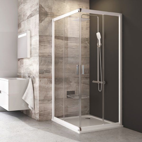 Ravak Blix Sprchový kút 90 x 90 cm, priehľadný/biely BLRV2-90 1LV70100Z1