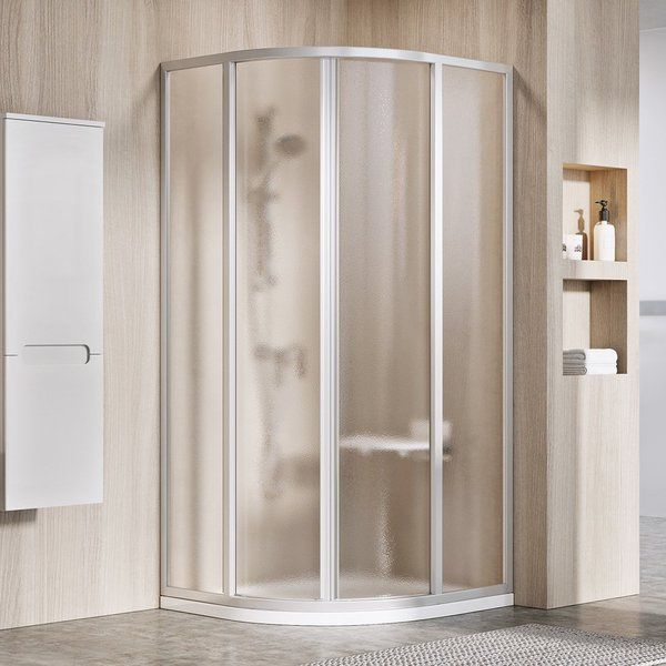 Ravak Supernova Sprchový kút štvrťkruhový 90 cm, satén+grape SKCP4-90 3117OU02ZG