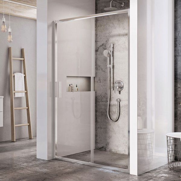 Ravak Blix Slim sprchové dvere 110 cm, ALU lesk/čierne sklo BLSDP2-110AT X0PMD0C00Z1