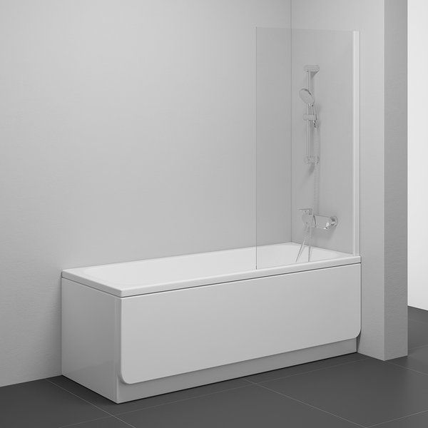 Ravak Nexty Kúpeľňová zástena 80 cm, biela+priehľadná NVS1-80 7O840100Z1