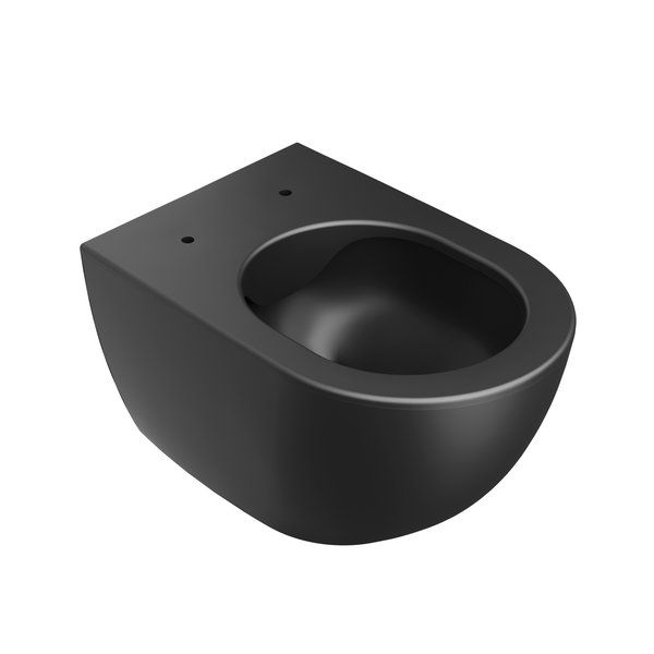 Ravak Chrómové závesné WC Uni, čierne X01794 WC