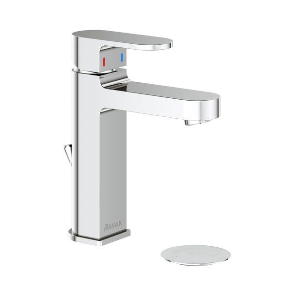 Ravak Chrome Umyvadlová baterie, s výpustí, chrom X070190