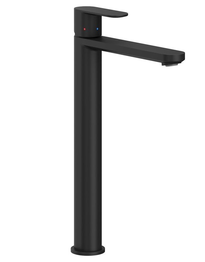 Ravak Chróm II Vysoká umývadlová batéria BeCool 30 cm, čierna CRII015.21BL X070461
