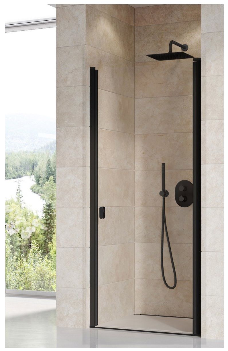 Ravak Chrome Sprchové dvere 80 Transparent čierne 0QV40300Z1 CSD1-80