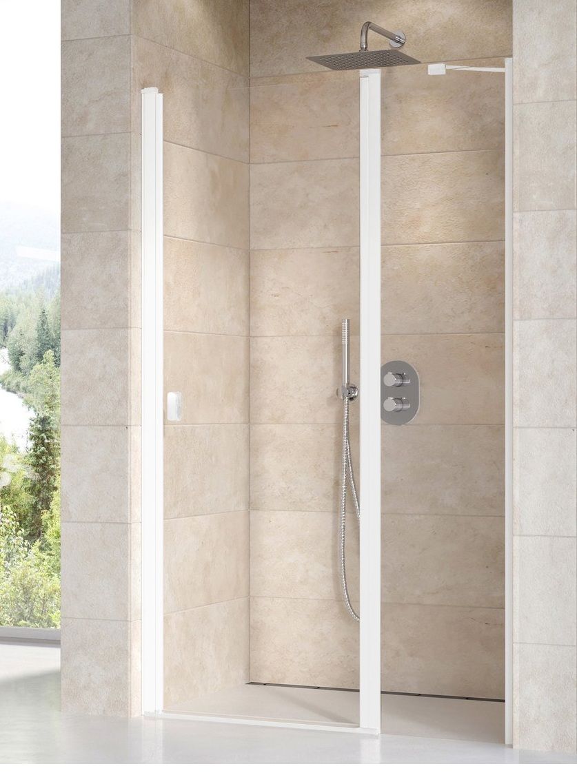 Ravak Chrome Sprchové dvere 100 Transparent, biela matná 0QVACE00Z1 CSD2-100