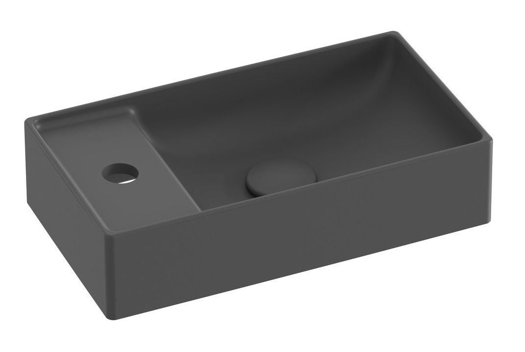 Ravak Veda Slim, Umývadlo 40x22, antracitová XJX03240000