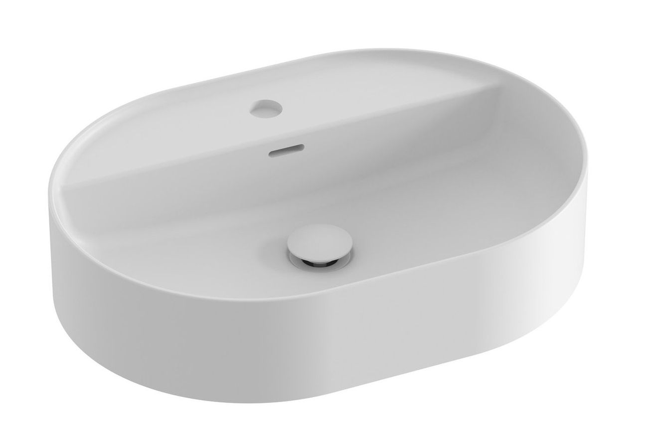 Ravak Ceramic Slim Shelf O Umývadlo 55x40 cm, biela matná XJX0E155001