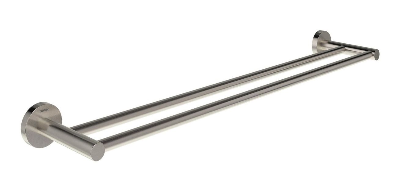 Ravak Držiak uterákov, dvojitý, 600 cm, nerezová oceľ kartáčovaná KN320.30SSB X07P1291
