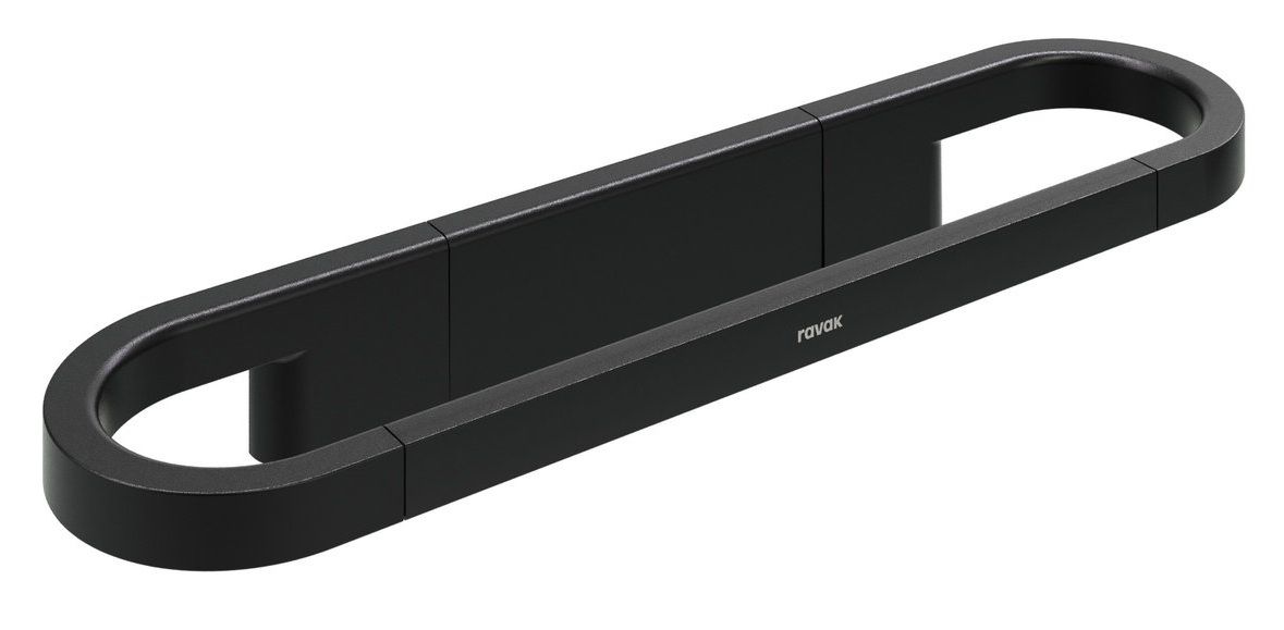 Ravak Chrome II Držiak na uteráky, 32 cm, matná čierna CRII310.20BLM, X07P1382